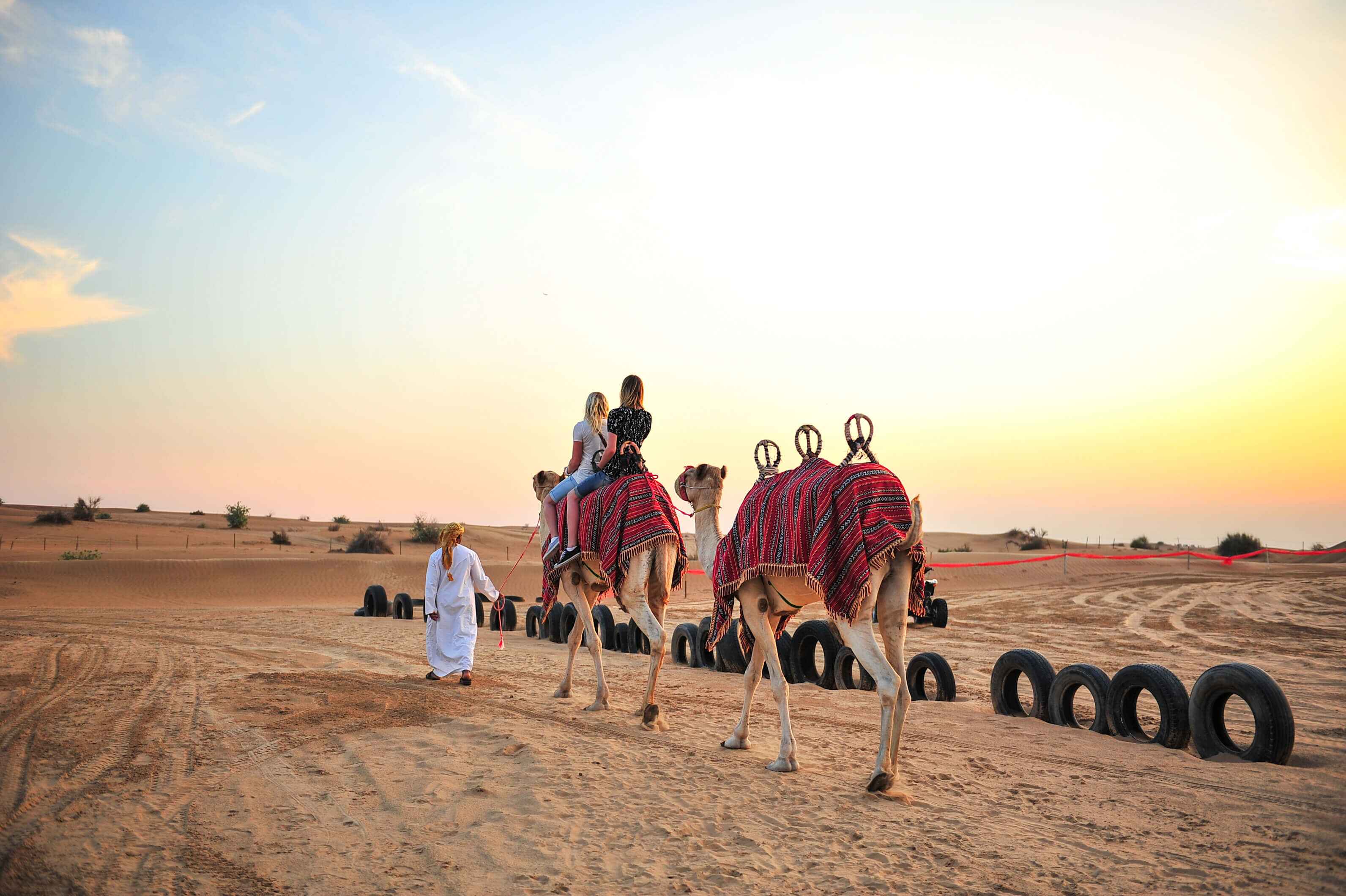 Camel Trek at Desert Safari Dubai.